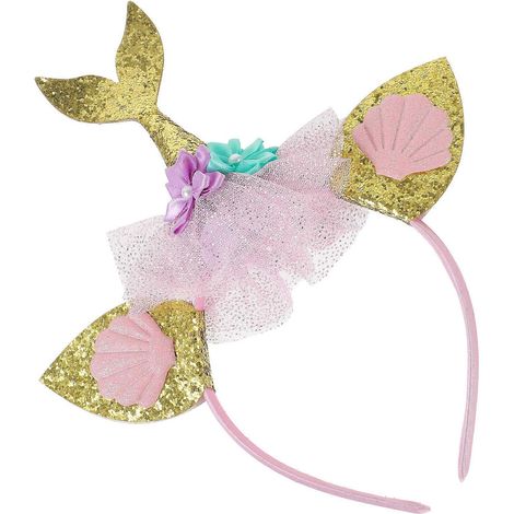 Bandeau queue compatible avec décoration de fête en tissu léger compatible avec les filles (1/5)