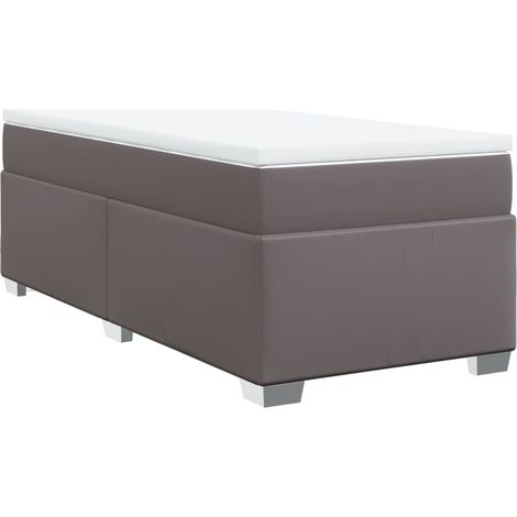 Maison Exclusive - Boxspringbett mit Matratze Grau 100x200 cm Kun