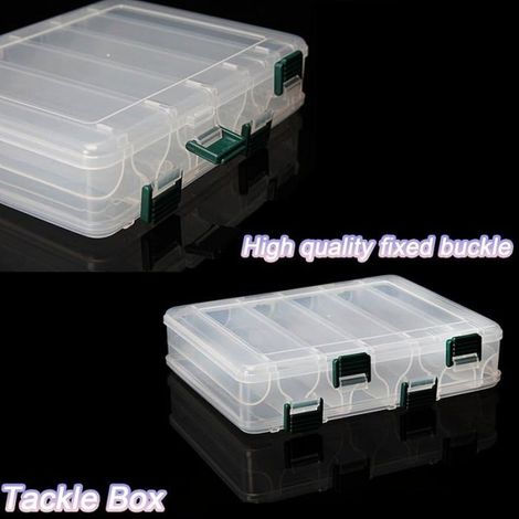 Boite leurres Transparent Boîte à Outils 14 Compartiments Boîte Rangement Plastique Peche Boite De (1/4)