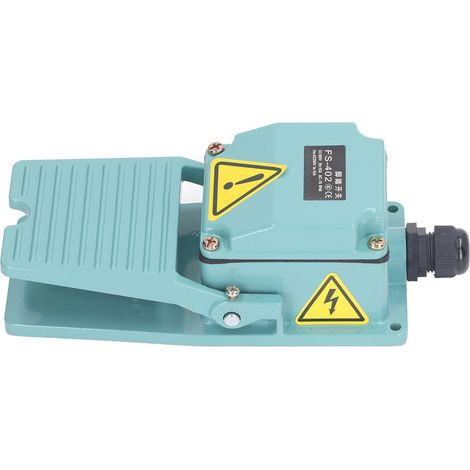 Interrupteur à pédale en métal, antidérapant, marche/arrêt 250 V pour la commande d'automatisation (1/5)