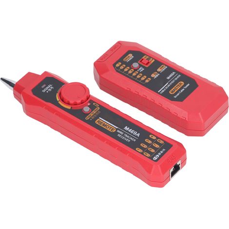 Multifunktionales Netzwerkkabeltestgerät, tragbarer, störungsfreier Kabeldetektor mit Kopfhörer und Leuchte, RJ45-Diagnosegerät (1/5)
