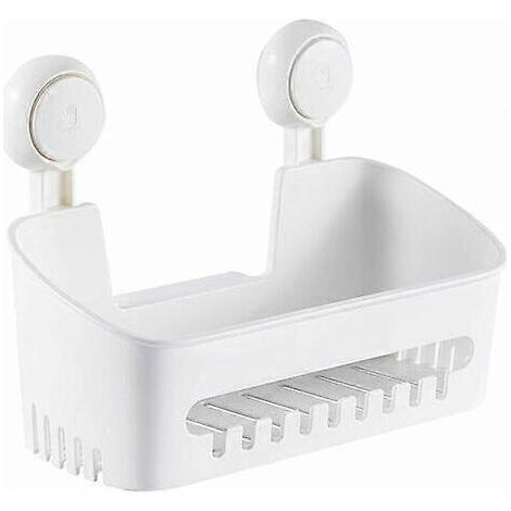 BARKBUSTERS Étagère de douche à ventouses, sans perçage, réutilisable et facile à installer (charge maximale 10 kg), étanche, pour salle de bain carrelée. (1/5)