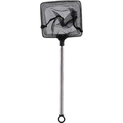 Mini épuisette télescopique réglable pour poissons et crevettes (carrée)