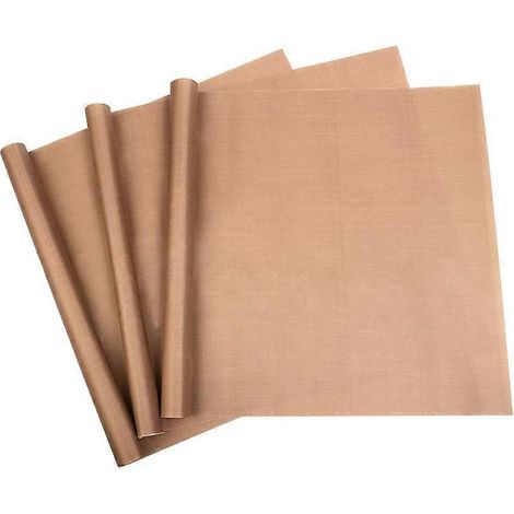 Papier cuisson réutilisable : 3 feuilles de papier cuisson réutilisables de qualité supérieure pour four et grill (40 x 29 cm) – Tapis de cuisson antiadhésif et lavable, résistant à la chaleur jusqu’à (1/5)