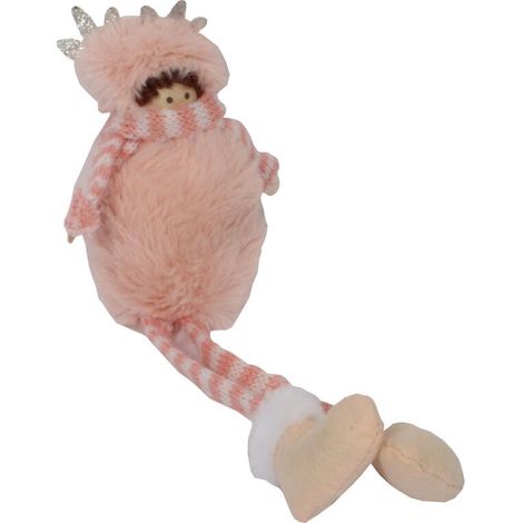 Angelo di peluche con gambe penzolanti, 35 cm (1/4)