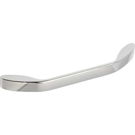 Siro Möbelgriff Idaia LA 160 mm - Griff für Schränke und Schubladen, Zinkdruckguss verchromt poliert