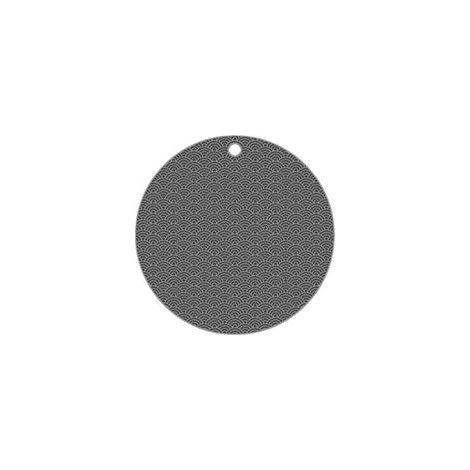Tapis de table rond en silicone gris, résistant à la chaleur, (1/5)