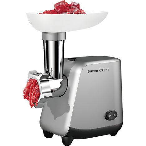 Tritacarne elettrico SLIVERS CRIEST 800W - Lega di alluminio per uso alimentare, con tubi per salsicce e kubbe - Per uso domestico e commerciale