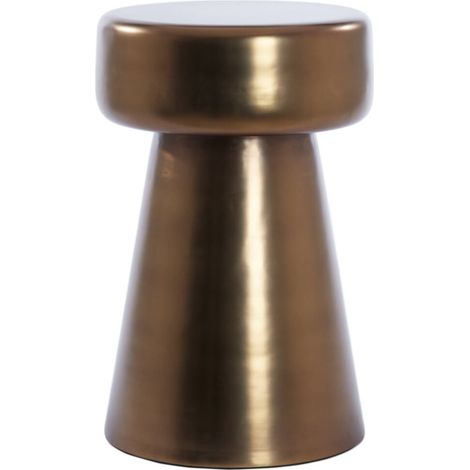 Light & Living tavolino Dakwa lucido marrone bronzo - Ø30x47 cm