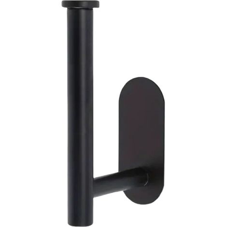 Embrasses adhésives pour rideaux, crochets d'embrasses sans perçage, supports muraux pour rideaux, embrasses métalliques non destructives, noires. (1/4)