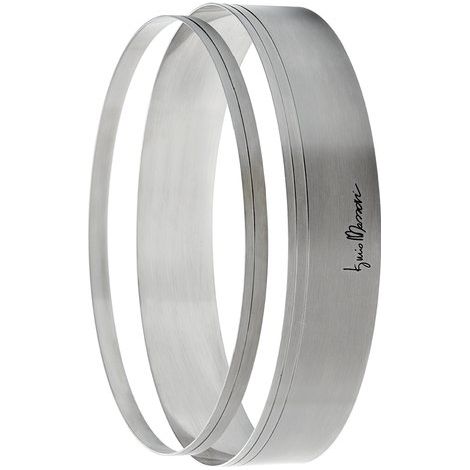 Ghidini Set 2 Anelli per Torte in Acciaio Inox Ø 15/16 cm