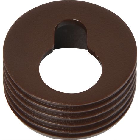 Aufhängeösen zum Einbohren, Bohr ø20, Bohrtiefe 10, Kunststoff braun
