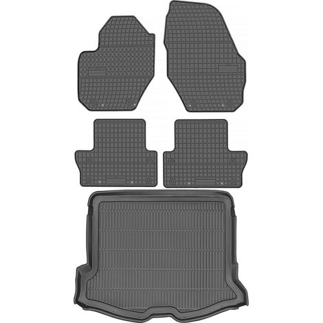 Volvo V60 Kombi ab Baujahr 2011 – SET – Gummifußmatten + Kofferraummatte (1/5)
