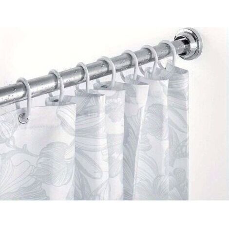 Barre tringle pour rideau de douche ou baignoire extensible sans perçage, Résistant aux rayures, 63-100 cm (1/4)