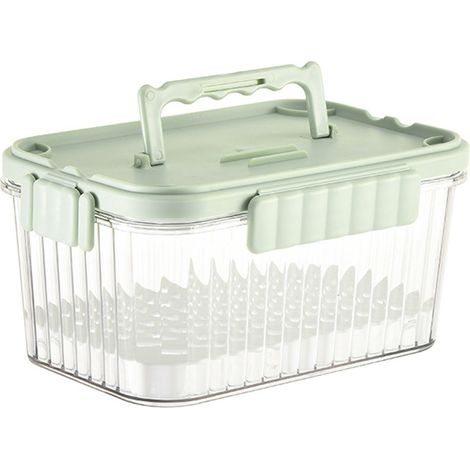 Conteneur de Conservation Alimentaire Professionnel 1500ml Étanche Multifonction avec Filtre et Couvercle Sécurisé pour Famille et Baby Food (1/5)