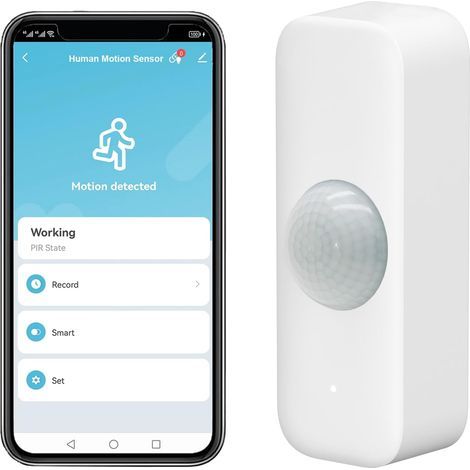 1PCS WiFi Motion Sensor, Smart Infrared, 6m Detection, App Notification, Alexa Compatible (1/5)