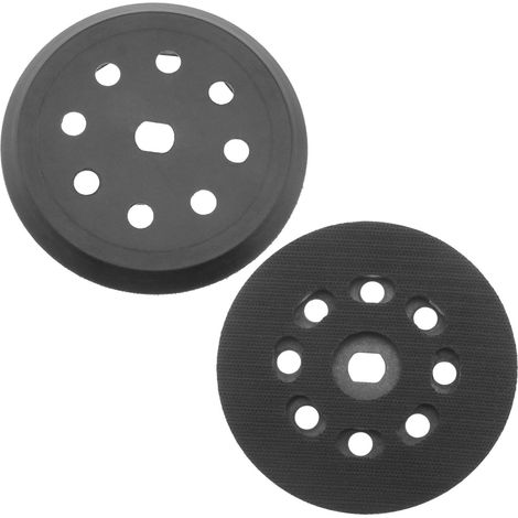 Disque de ponçage 125 pour BD190/H1, KA190 S E, BD190 S E, SPEC375, 797157-01, 5", PU, 8 trous, dureté moyenne, plaque de support , compatible avec ponceuse excentrique (1/5)
