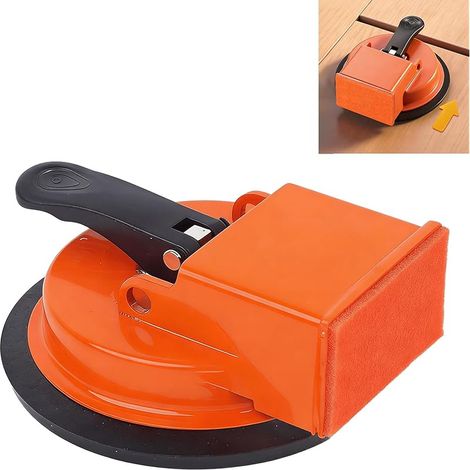 ventouse parquet robuste - tire lame parquet pour réparation d'écarts, outil de réparation par ventouse de sol avec corps orange pour parquet stratifié