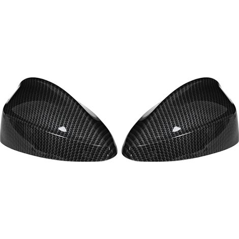 E90 E91 325i 328i 330i 335i Auto-Modifikation ABS Wassertransferdruck Carbonfaser-Textur Spiegelgehäuse, Spiegelkappe 51167135097, 51167135098, Paarweise verkauft (Passend für Links- und Rechtslenker) (1/5)