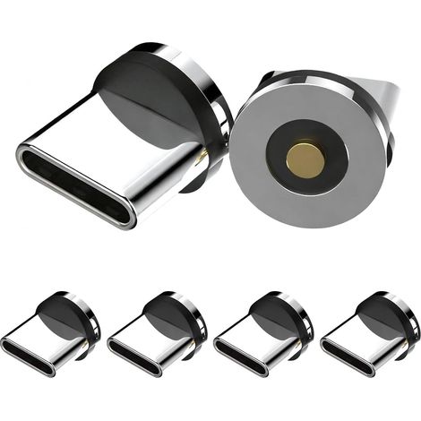 USB-C Magnetic Charger, Magnetic Tip, 1 x 540° Rotating Charging Tip, 6-Piece Adapter (1/5)