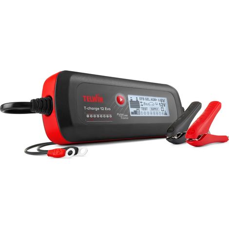 Caricabatterie mantenitore tester auto barca moto telwin t-charge 12 evo 6/12 v (1/3)