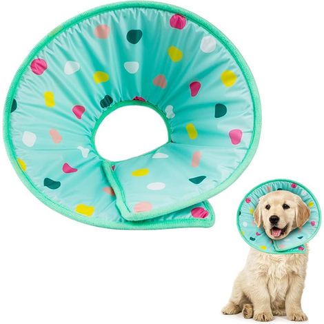 Collier de récupération anti-morsure réglable pour chat et petit chien – Éponge légère et respirante – Confort optimal et réutilisable 1000 pcs (1/5)
