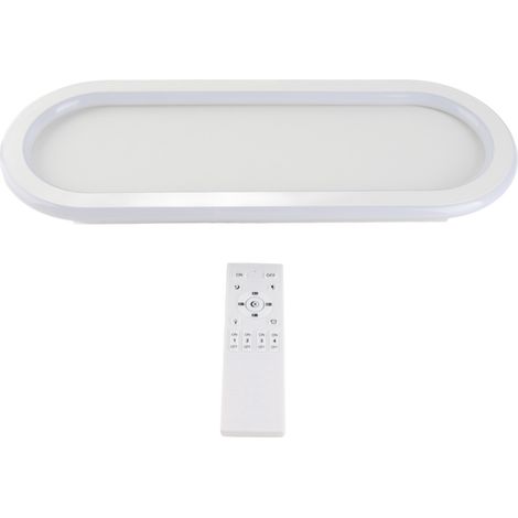 Plafonniers LED linéaires modernes 3000K à 6500K lampes à intensité variable à longue bande avec télécommande pour cuisine chambre bureau couloir blanc