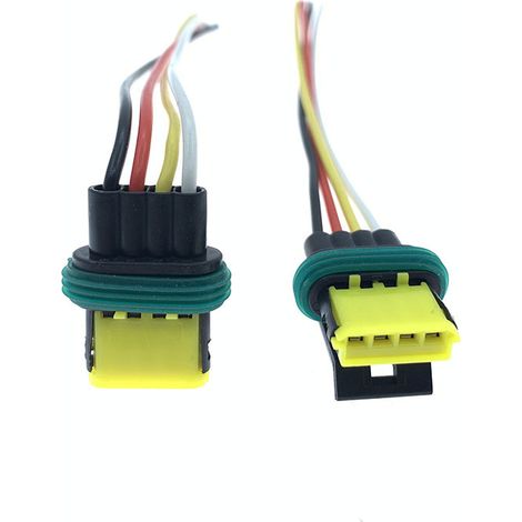 Universeller vierpoliger Leerlaufdrehzahlmotorstecker für Kfz-Leerlaufdrehzahlmotoren und Kabelbäume. (1/4)