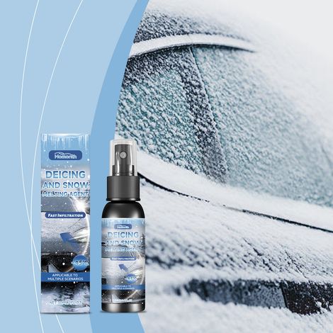 Enteisungsmittel für Autos und zum Auftauen von Schnee, schmilzt schnell und dringt bei Kälte in die Autoscheiben ein, vielseitig einsetzbar – 30 ml -- DE (1/5)