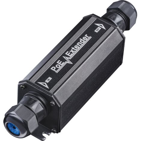 Extensor de lineas PoE+ Gigabit hasta 100 mts - apto para exteriores IP67