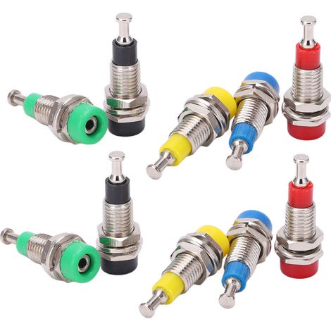 Connecteur Banane Femelle Doré 2mm - Lot de 2 pour Câblage Électronique et Matériel de Test (1/5)