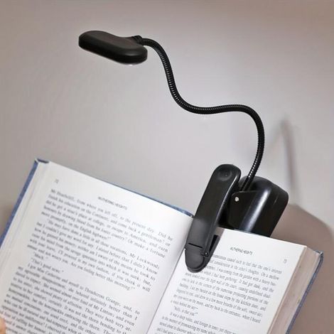Lampe de lecture LED rechargeable par USB avec pince – Lampe de bureau portable pour la décoration de la maison et du bureau (1/4)