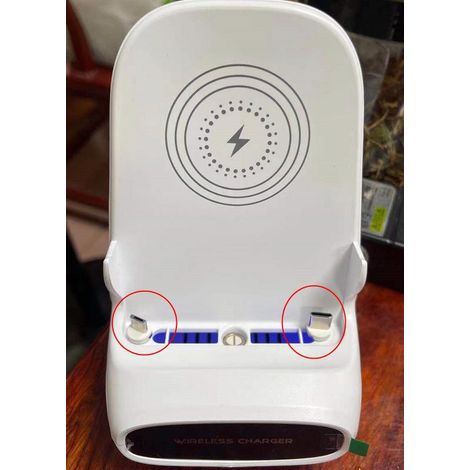 Chaise de bureau V8 avec support de téléphone M111 à chargement sans fil et aromathérapie - Modèle magnétique M111 (compatible Android + tête magnétique TP-C pour les téléphones sans fonction de charg (1/4)