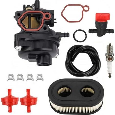 Carburateur 799584 compatible avec moteurs de tondeuse à gazon Briggs & Stratton 550E 550EX 625EX 675EX 725EXi 140cc 150cc, convient pour Troy-Bilt TB110 TB115 LC121P, kit carburateur - (1/5)