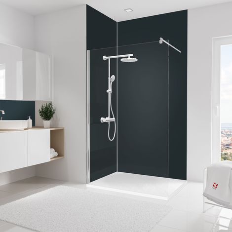 Lot de 2 panneaux muraux: 90 x 255 cm + 120 x 255 cm Anthracite, Schulte