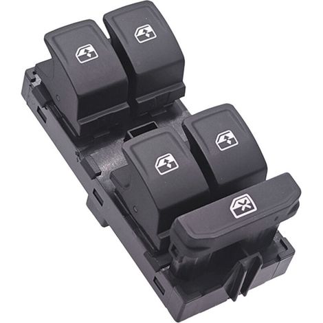 Interrupteur de lève-vitre 5G0959857D, compatible avec les Volkswagen Golf 2014-2020, commande la montée et la descente des vitres électriques.