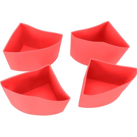Set mit 4 roten Silikon-Kochbeuteln für 6-Liter-Schongarer, auslaufsicher, wiederverwendbar (1/5)