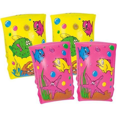 TRADE SHOP - Coppia Braccioli Mare Piscina Bracciolo Nuoto Per Bambini 25 X 15 Cm Vari Colori -