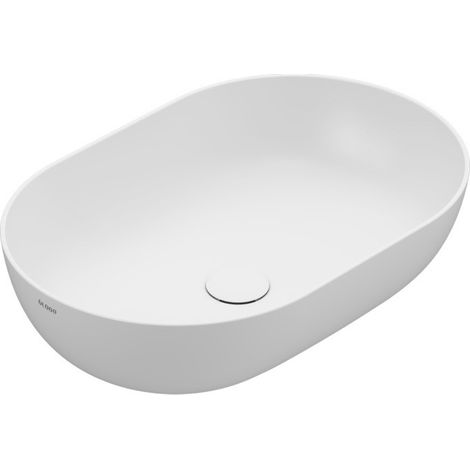Lavabo T-Edge appoggio 60x41 ovale in ceramica bianco lucido di (1/4)