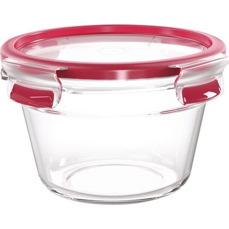 TEFAL MASTERSEAL FRESH VERRE, BOÎTE ALIMENTAIRE RONDE 0,9 L , CONSERVATION DES ALIMENTS, EMPILABLE, COMPATIBLE FOUR ET CONGÉLATE (1/5)