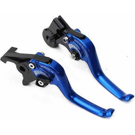 Convient pour Honda New Continent NS125LA, barre d'embrayage/frein courte à deux doigts de style athlétique modifiée (bleue) (1/5)