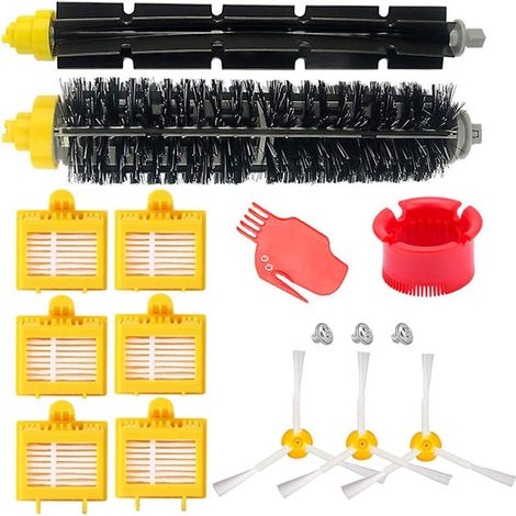 Replacement Brushes Set Parts Accessories for Irobot Roomba Series 700, 720, 760, 765, 772e, 772nd, 774, 775, 776P, 780, 782nd, 785, 786, 786, 790-A, Set of 13 (Side Brushes, Filters, Cerda Brush, etc (1/5)