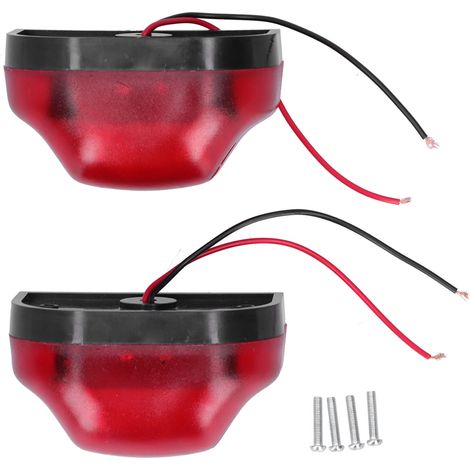 Phares de plaque d'immatriculation LED DC10‑30V, étanches universels pour remorque camion SUV 12‑24V (1/5)