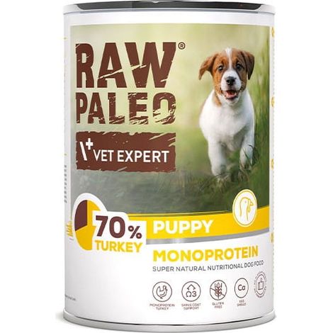 Rohes Paleo-Welpen-Monoprotein vom Truthahn für Welpen 400 g