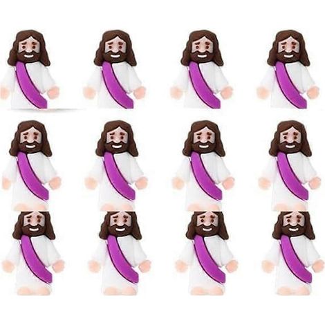 Lot de 12 mini statues de Jésus pour Pâques - Statue de Jésus chrétienne (1/5)