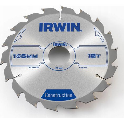 Irwin Kreissägeblatt 1897193 165 mm Hartmetallzähne