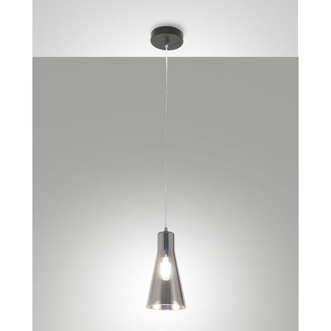 Sospensione Dafne Fume 1 Luce Fabas Design Collezione DAFNE Alta Qualità 200 Cm
