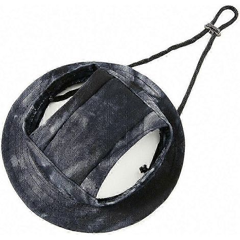Casquette de soleil anti-UV pour chien avec trous pour oreilles, chapeau seau en coton pour chiens de grande, moyenne et petite taille, idéal pour randonnée en plein air (1/5)