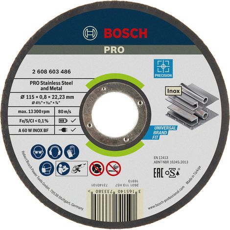 BOSCH DISQUE À TRONÇONNER DROIT BEST FOR INOX RAPIDO 2608603486 6 A (1/3)