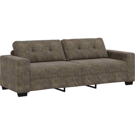 Sofa with Cushion Dark grey Faux leather vidaXL